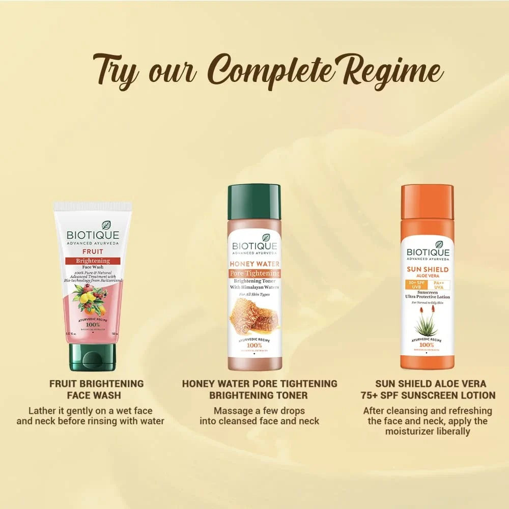 Biotique Honey Water Pore Tightening Toner With Himalayan Waters (120 ml)