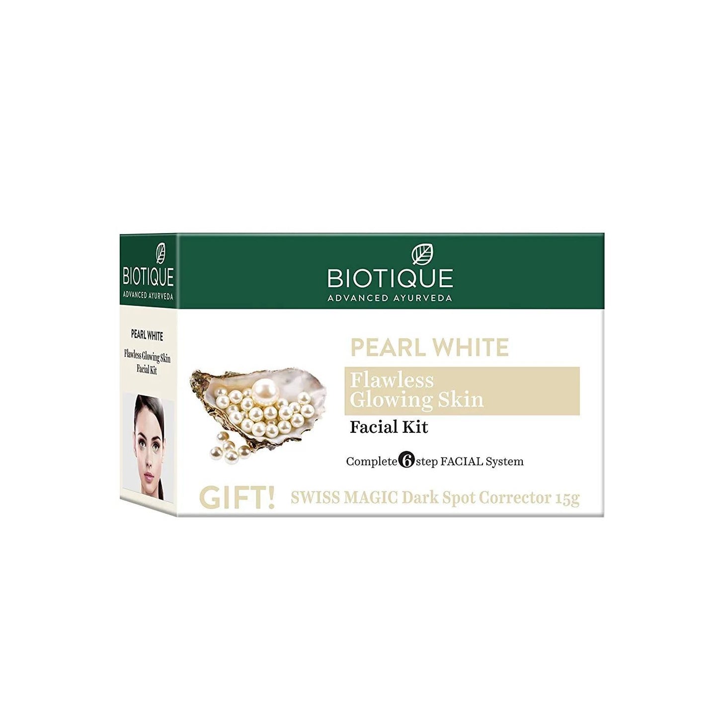 Biotique Pearl White Flawless Glowing Skin Facial Kit - 65 gms