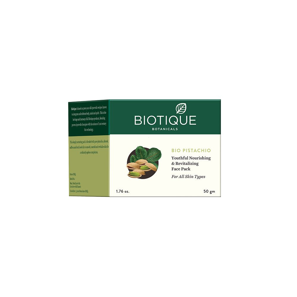 Biotique Pistachio Anti-Ageing Nourishing Face Pack, for All Skin Types