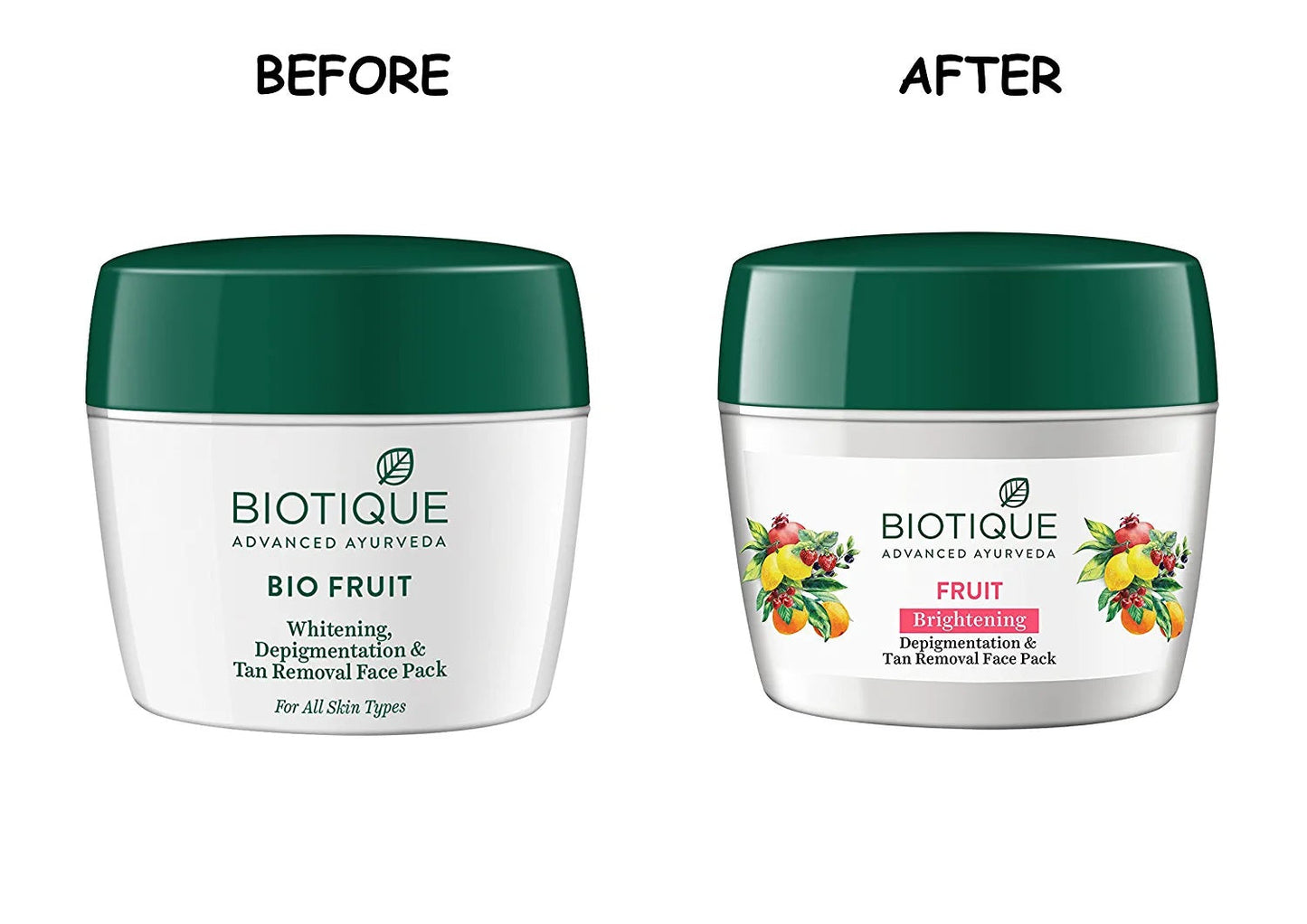 Biotique Fruit Brightening Depigmentation & Tan Removal Face Pack