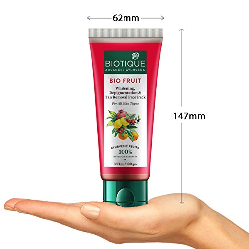 Biotique Fruit Brightening Depigmentation & Tan Removal Face Pack