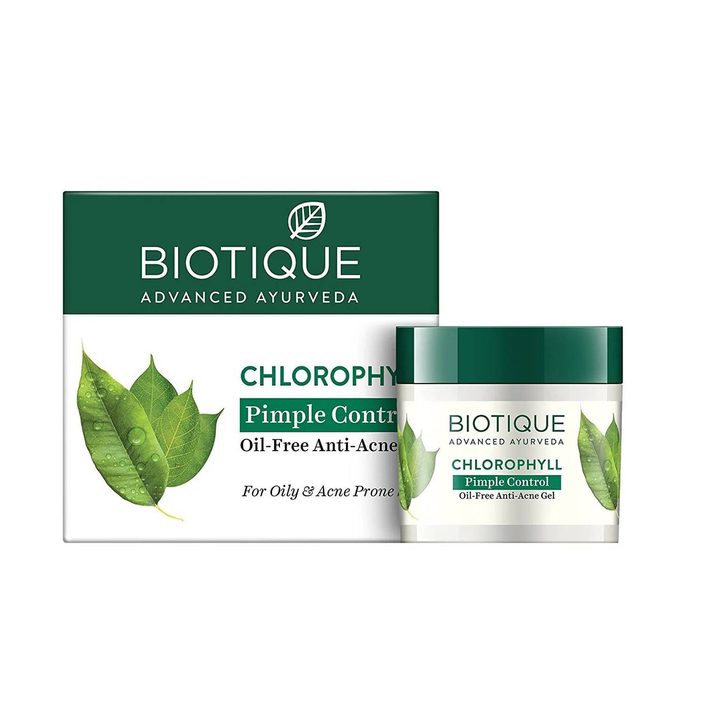 Biotique Chlorophyll Pimple Control Oil Free Anti Acne Gel - 50 gms