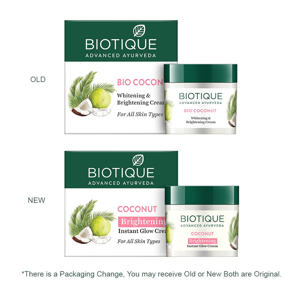 Biotique Coconut Brightening Instant Glow Cream for All Skin Types