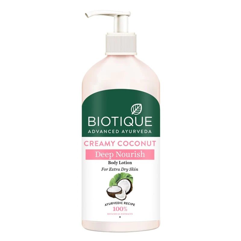 Biotique Creamy Coconut Deep Nourish Body Lotion for Extra Dry Skin