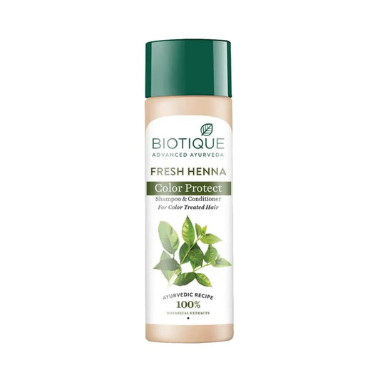 Biotique Fresh Henna Color Protect Shampoo & Conditioner For Color Treated Hair