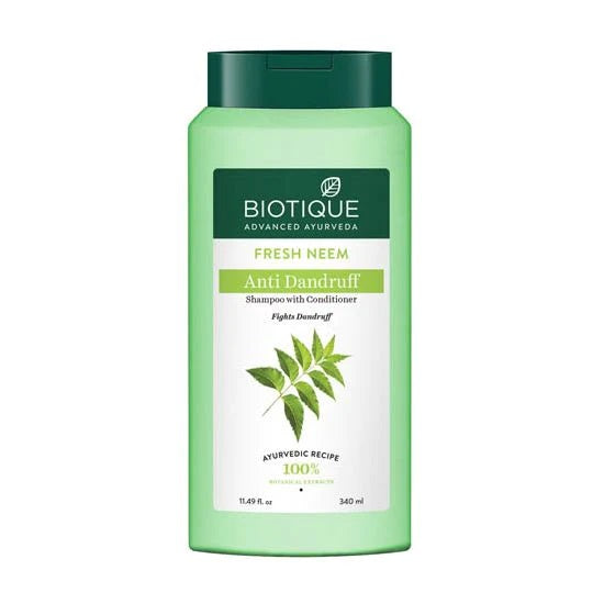 Biotique Fresh Neem Anti-Dandruff Shampoo With Conditioner