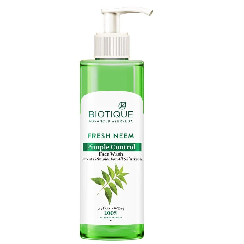Biotique Fresh Neem Purifying Face Wash Prevents Pimples For All Skin Types (Pimple Control)