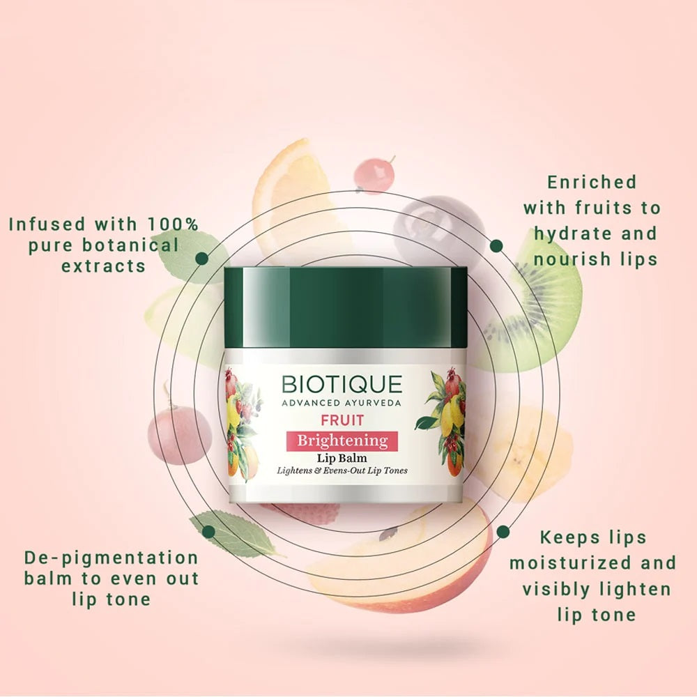 Biotique Fruit Brightening Lip Balm (12 gm)