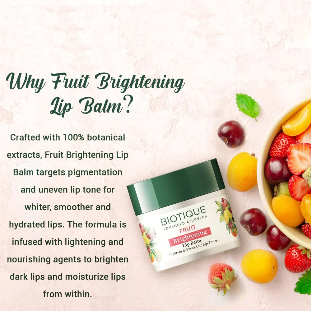 Biotique Fruit Brightening Lip Balm (12 gm)