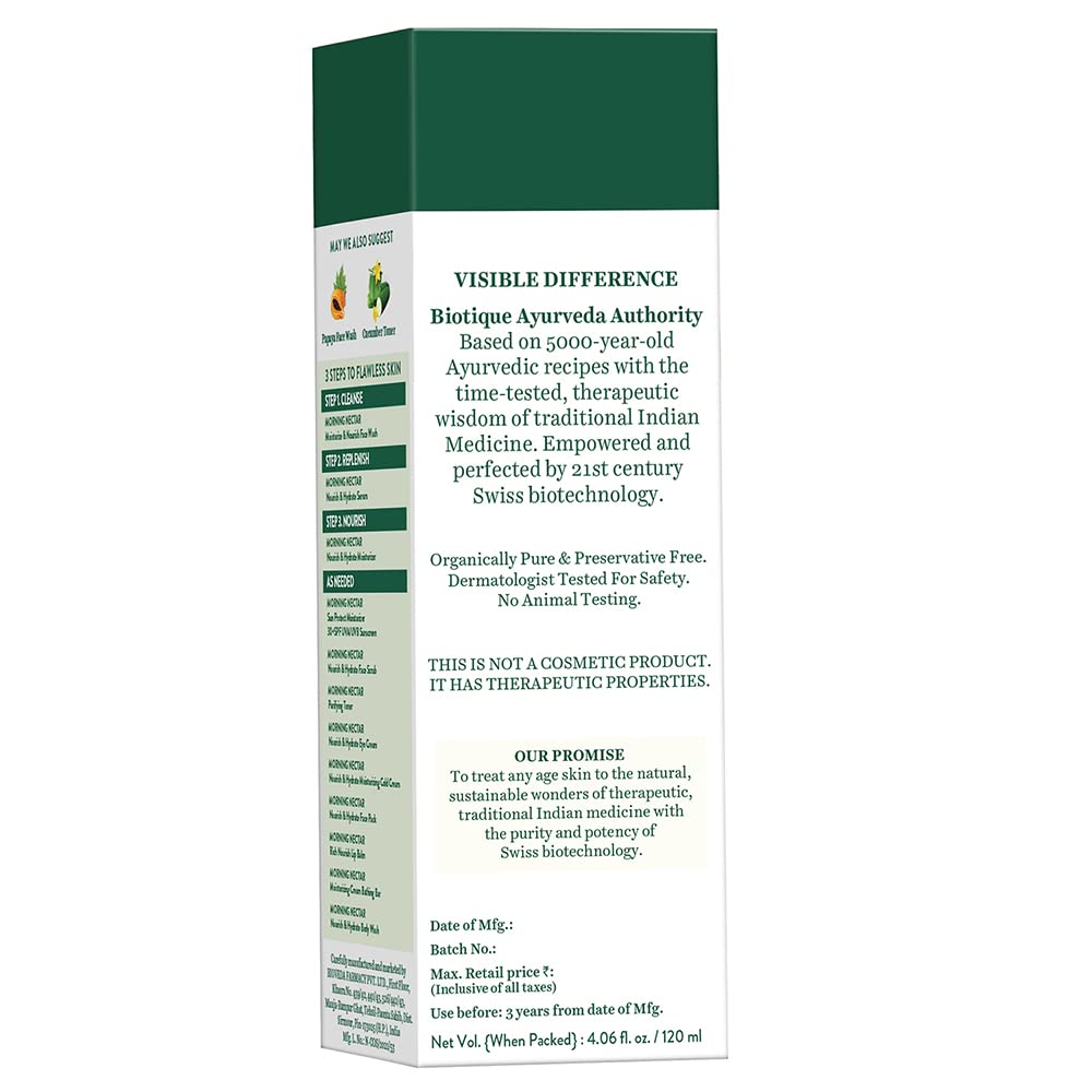 Biotique Morning Nectar Nourish & Hydrate Skin Moisturizer for All Skin Types
