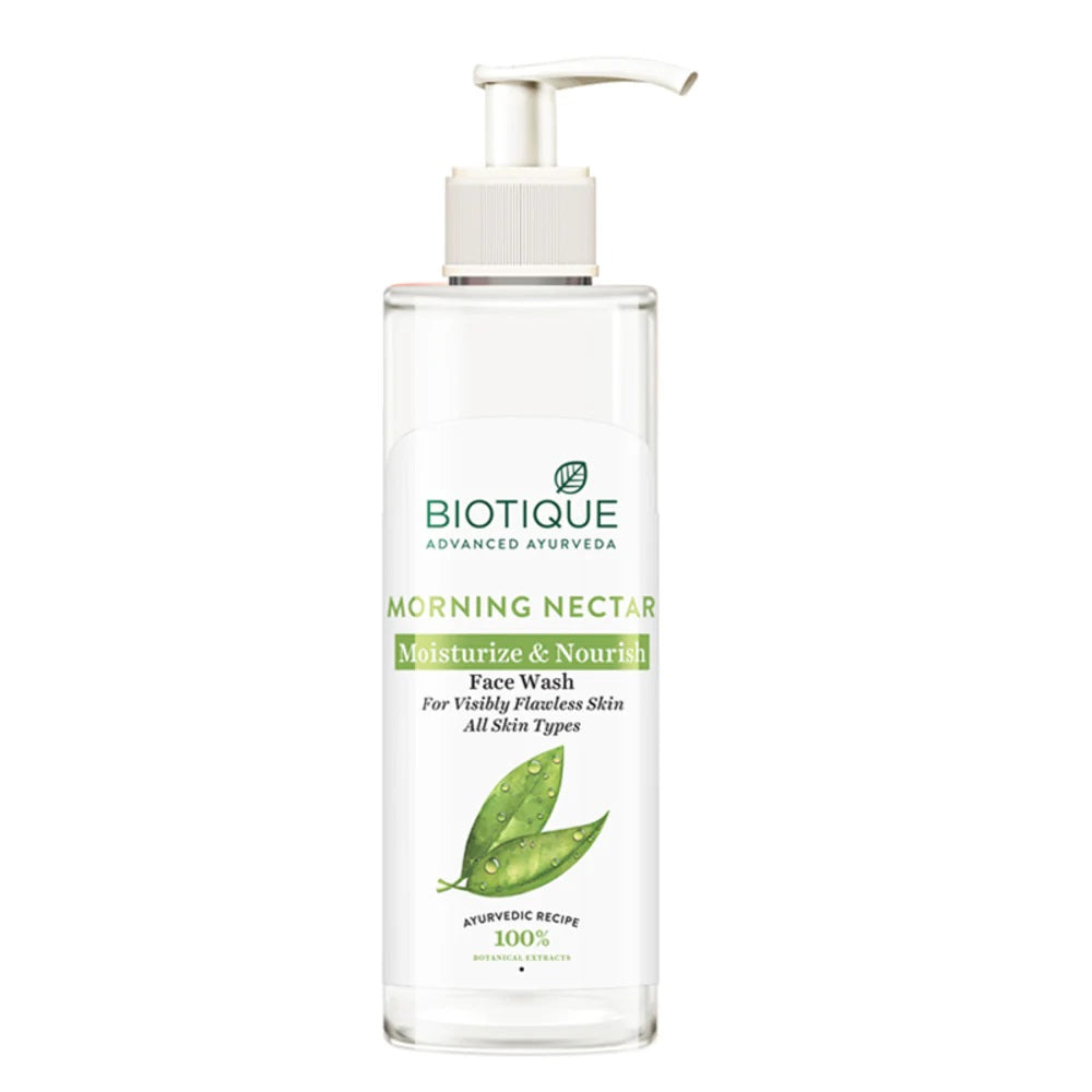Biotique Morning Nectar Moisturize & Nourish Visibly Flawless Face Wash (All Skin Types)