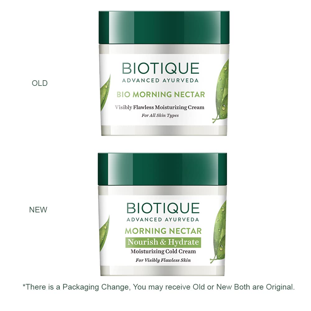 Biotique Morning Nectar Nourish & Hydrate Moisturizing Cold Cream For All Skin Types