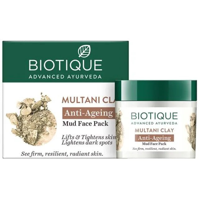 Biotique Multani Clay Anti-Ageing Mud Face Pack for All Skin Types - 75 gms