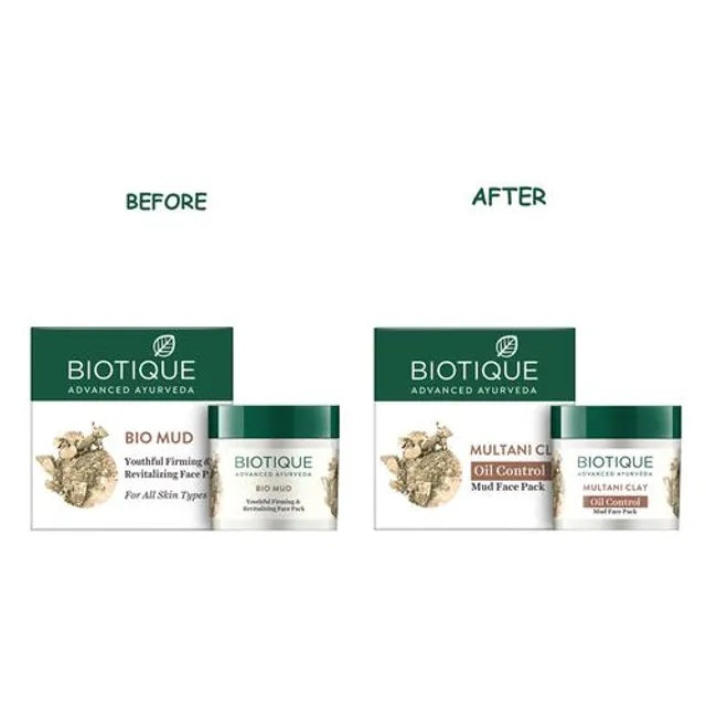 Biotique Multani Clay Anti-Ageing Mud Face Pack for All Skin Types - 75 gms