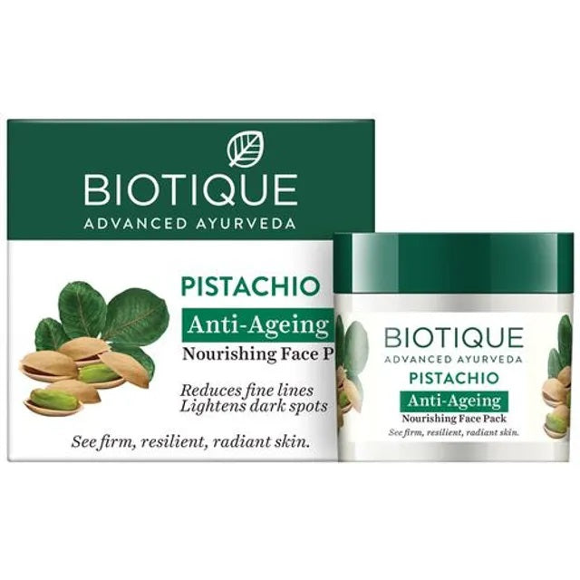 Biotique Pistachio Anti-Ageing Nourishing Face Pack, for All Skin Types