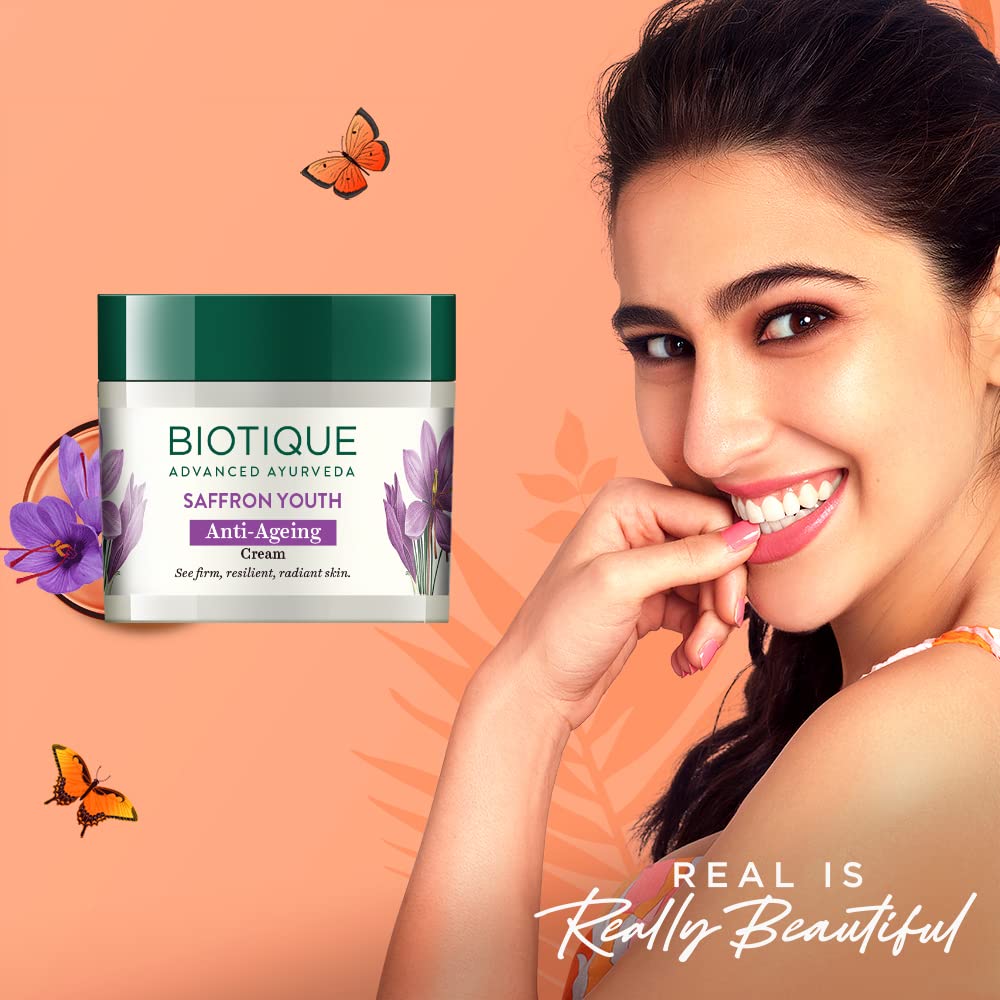 Biotique Saffron Youth Anti Ageing Cream For All Skin Types