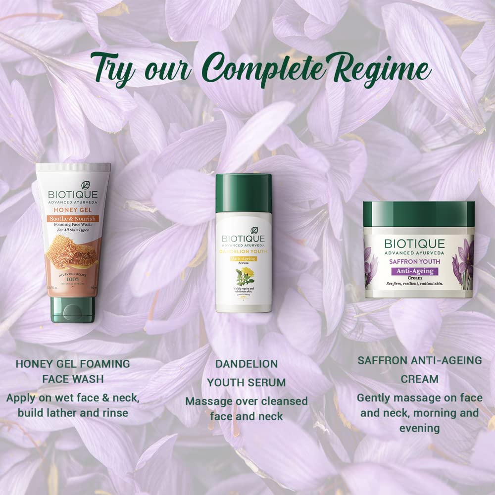 Biotique Saffron Youth Anti Ageing Cream For All Skin Types