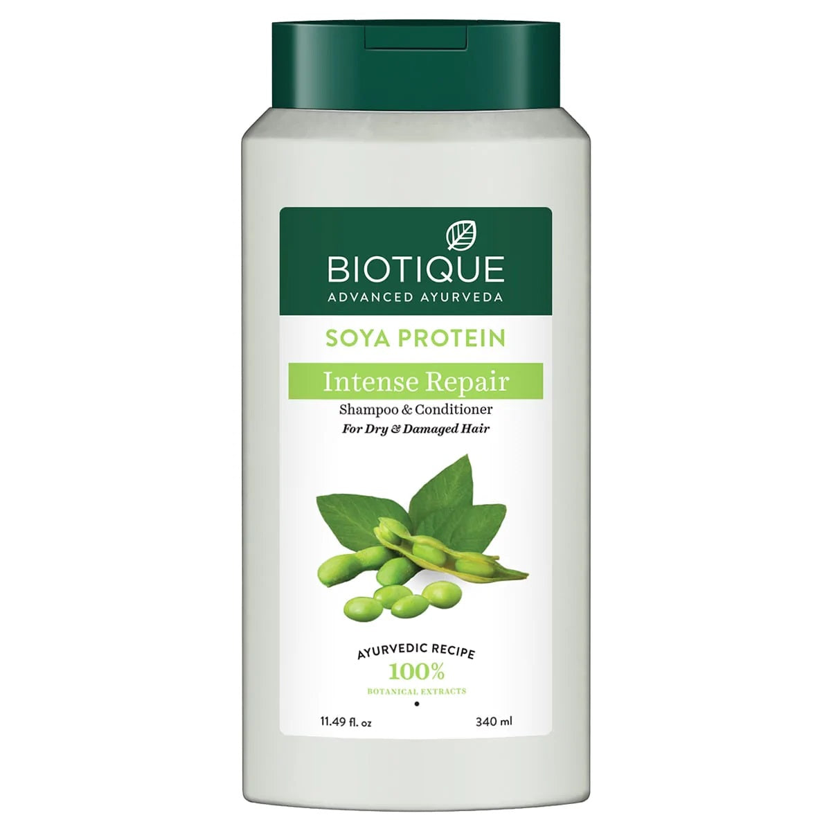 Biotique Soya Protein Intense Repair Shampoo for Dry, Damaged & Color Treated Hair