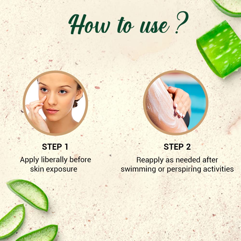 Biotique Sun Shield Aloe Vera Sunscreen Lotion (Cream) 30+ SPF UVB