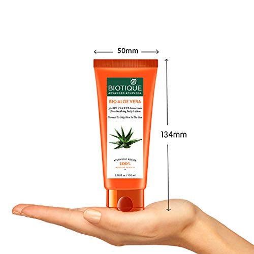 Biotique Sun Shield Aloe Vera Sunscreen Lotion (Cream) 30+ SPF UVB