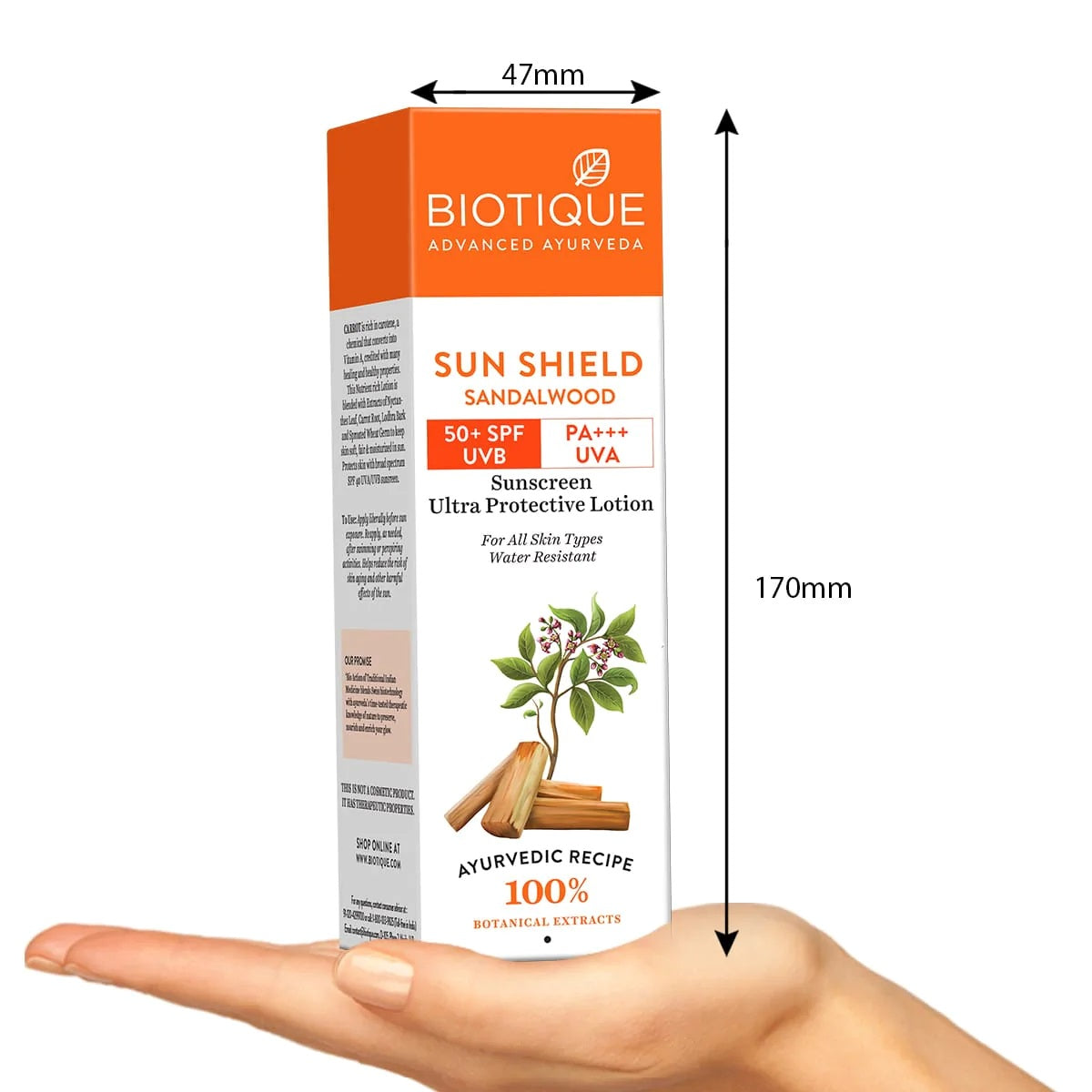 Biotique Sun Shield Sandalwood Ultra Protective Lotion 50+ SPF Sunscreen