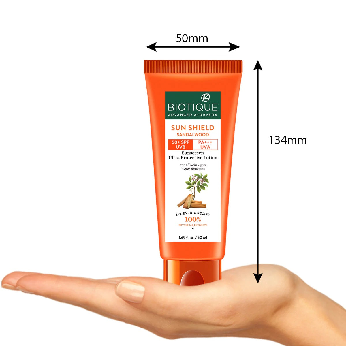 Biotique Sun Shield Sandalwood Ultra Protective Lotion 50+ SPF Sunscreen