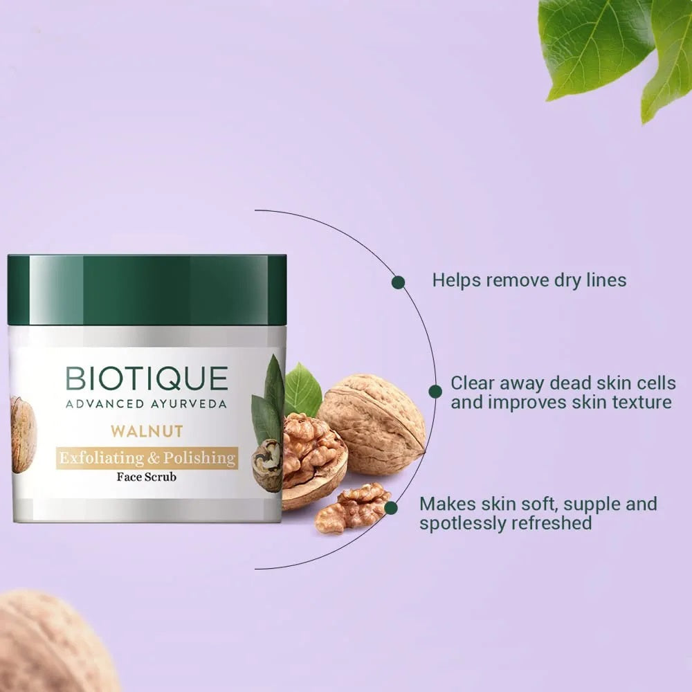 Biotique Walnut Exfoliating & Polishing Face Scrub