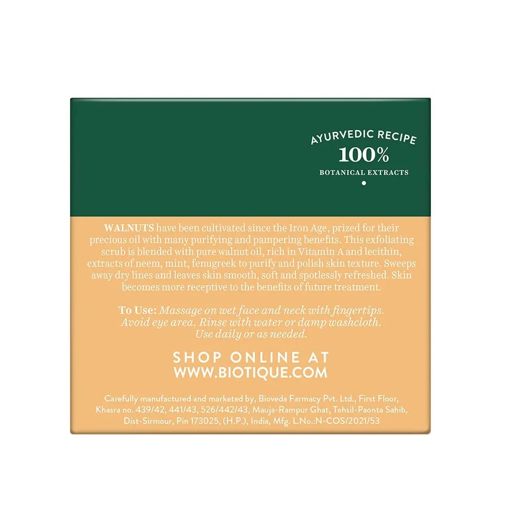 Biotique Walnut Exfoliating & Polishing Face Scrub