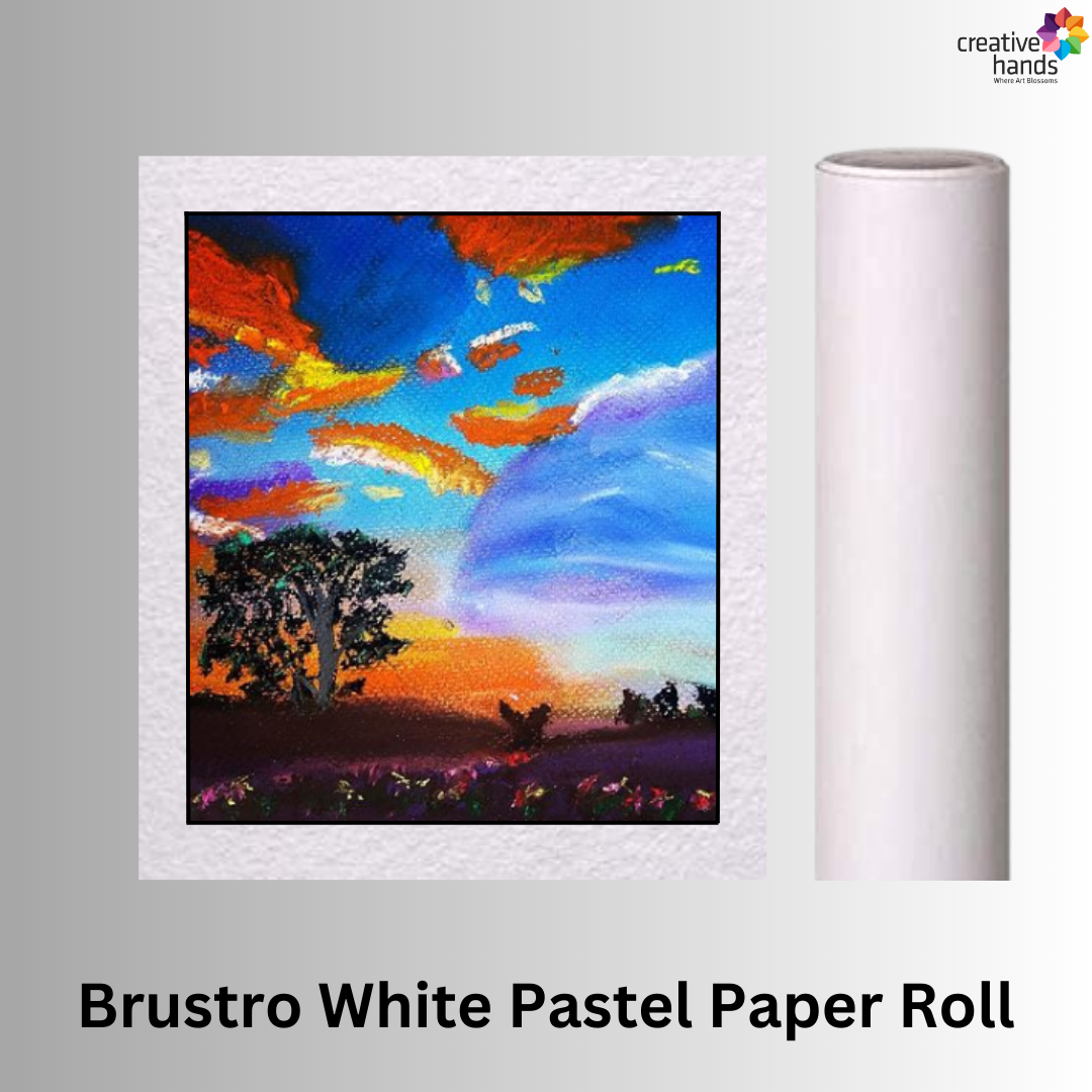 Brustro Pastel Paper Roll, Shade - White, Size - 75 cm (30") X 10 mtr
