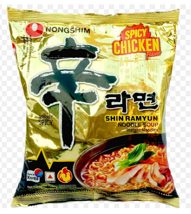 SM- SHIN RAMYUN SPICY CHICKEN NOODLE 120GM