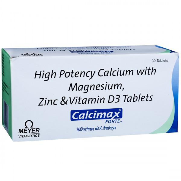 Calcimax Forte+ Calcium with Magnesium, Zinc & Vitamin D3 | 30 Tablets