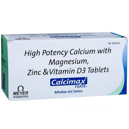 Calcimax Forte+ Calcium with Magnesium, Zinc & Vitamin D3 | 30 Tablets
