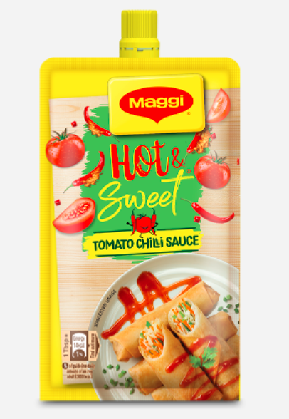 10x Maggi Hot & Sweet Tomato Chilli Sauce, Pack of 10 (90 G each)