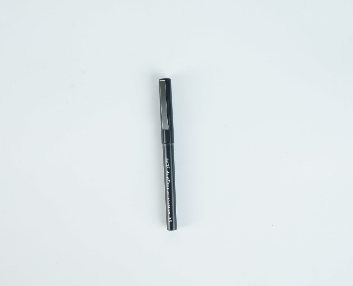 BRUSTRO AeroFlow Liquid Ink Rollerball Pens | Black | 0.5mm, Micro Tip | Pack of 3 | Ideal for Students, Professionals, Office, Exam use, Accurate Smooth Writing, Waterproof, Fade Resistant