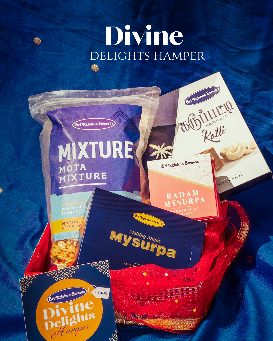 Sri Krishna Sweets Divine Delights Hamper + Kai Murukku