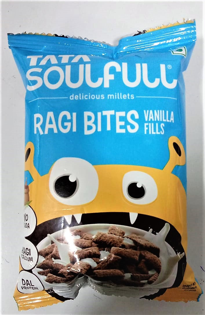 4x Tata Soulfull Ragi Bites Vanilla Fills, Pack of 4 (250g each)