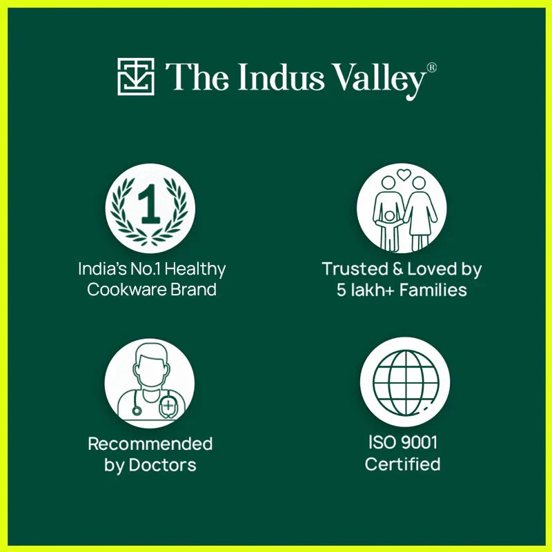 Super Smooth Cast Iron Kadai,Pre-seasoned, Nonstick, 100% Pure, Toxin-free, Free ₹110 Spatula, 25.4cm, 2.5L, 2.4kg