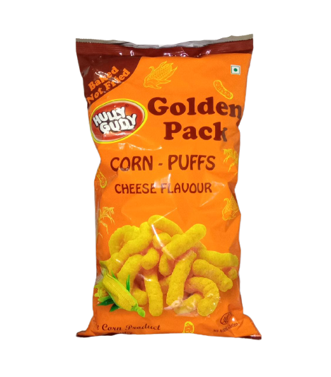 20x Hully Gully Golden pack- (Corn Puffs Cheese Flavour) - Pack of 20 (110Gm each)