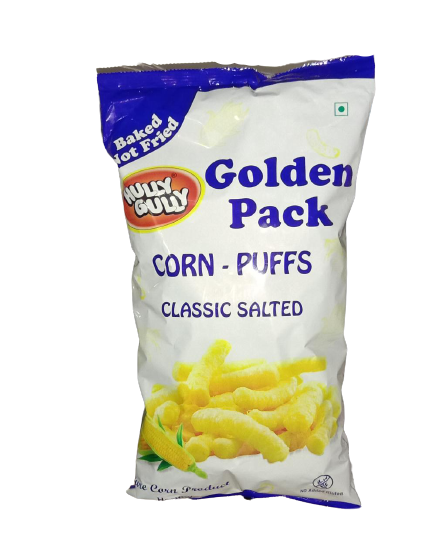 20x Hully Gully Golden Pack- (Corn Puffs Classic Salted) - Pack of 20 (110Gm each)