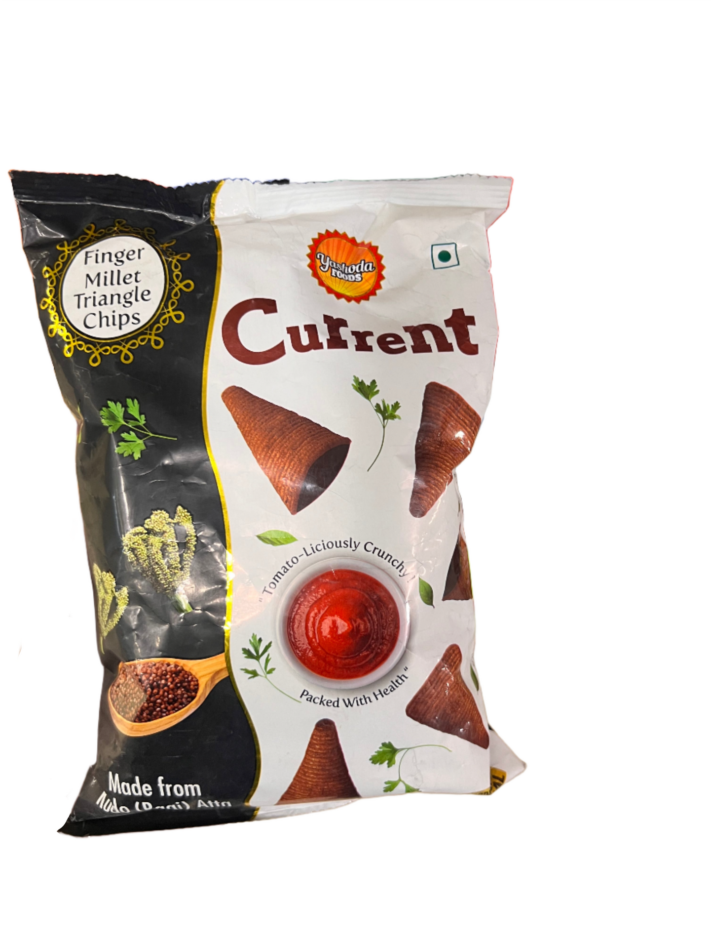 Yashodha Foods Current Finger Millet Triangle Chips - 75g