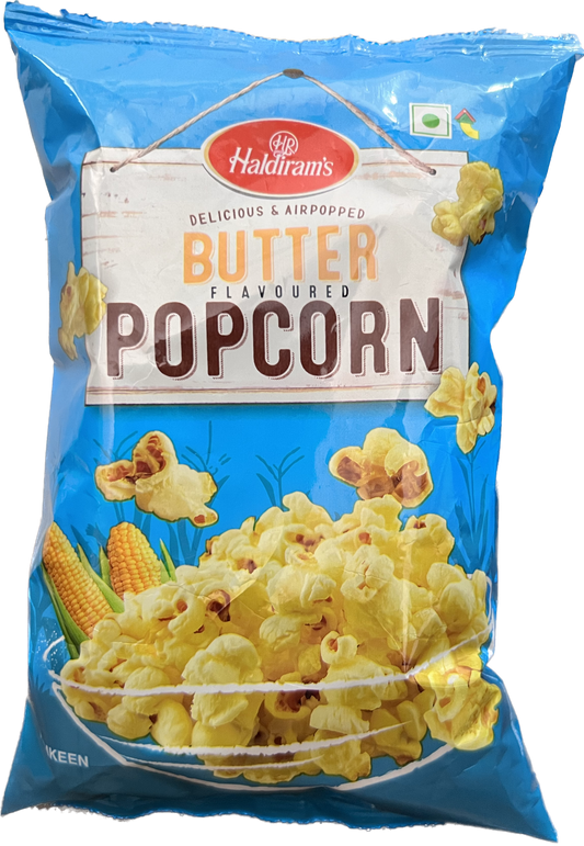 50x Haldiram's Butter Popcorn, Pack of 50 (23g each)