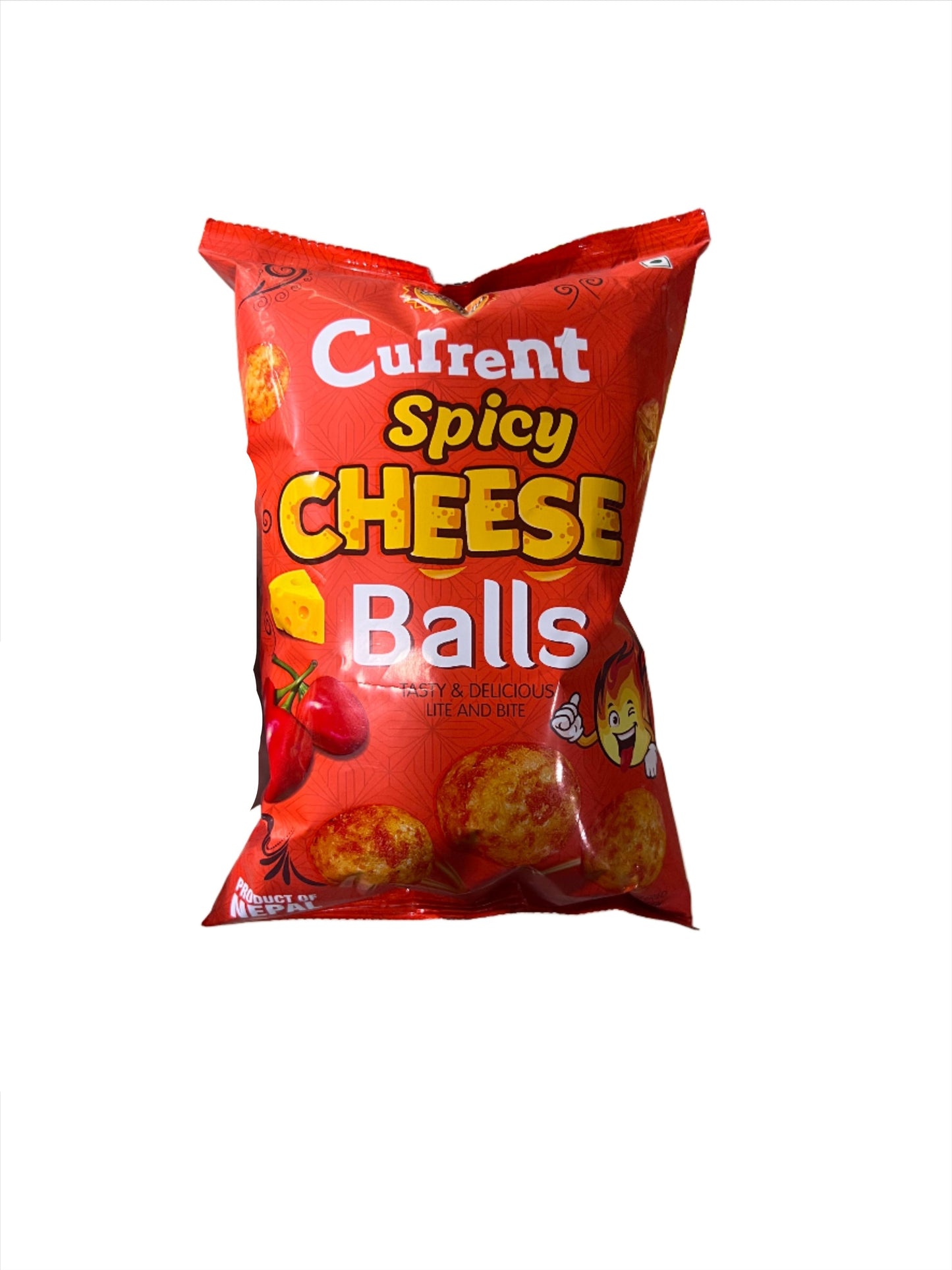 25x Current Cheese Ball Spicy - 60g - Pack of 25