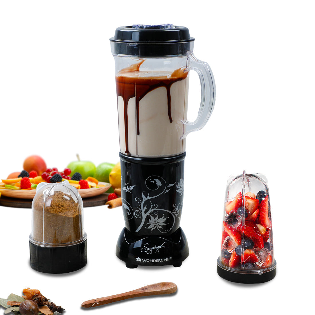 Wonderchef Renewed Nutri-blend | 400W | 22000 RPM | 100% Full Copper Motor | SS Blades | 3 Unbreakable Jars