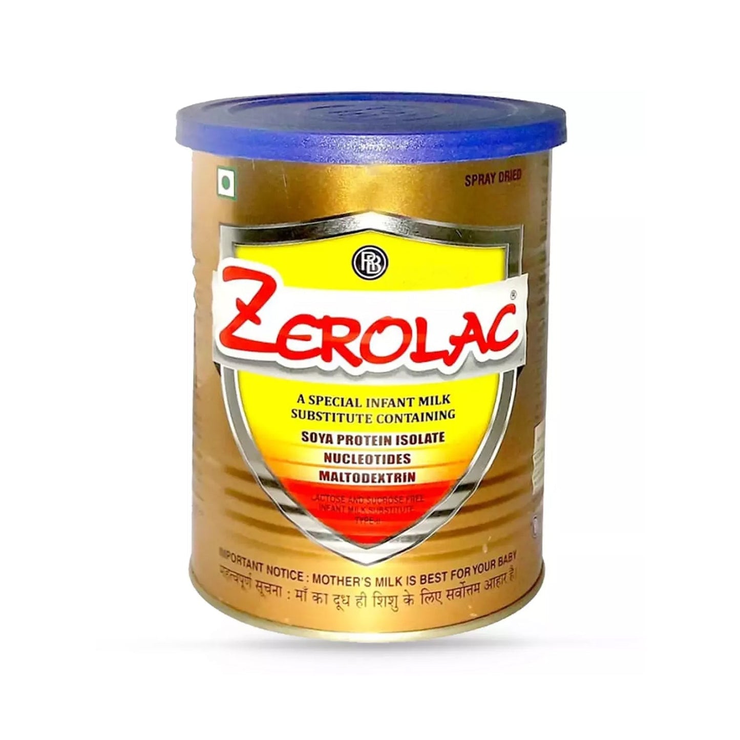 Zerolac Powder with Soy Protein Isolate, Nucleotides & Maltodextrin for Infants | Lactose & Sucrose Free