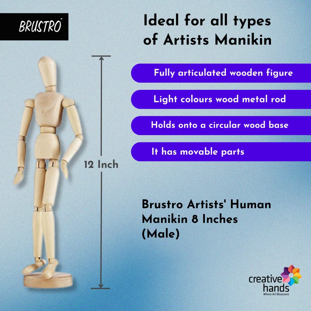 BRUSTRO Manikins (12 Inch Male & Female)