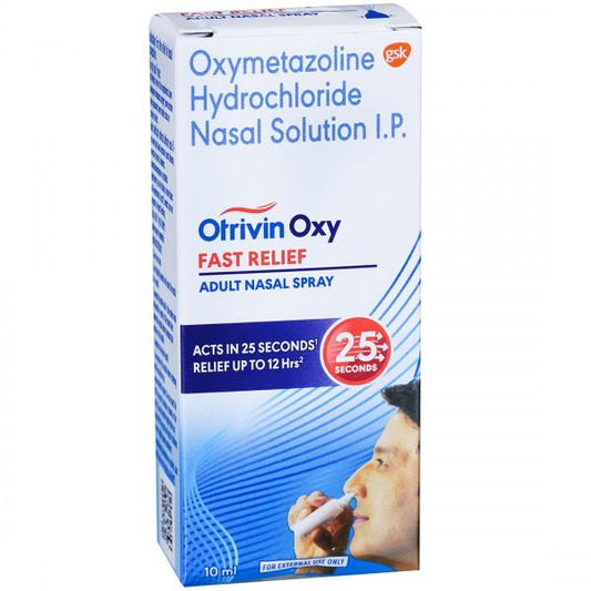 12x Otrivin Oxy Spray - 10 ml each - Pack of 12