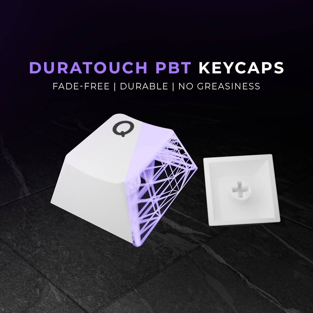 Swarm White Purple Wireless Gaming Keyboard