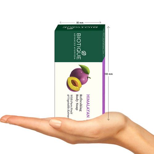 Biotique Himalayan Plum Body Cleanser Refreshing Body Soap - 150 gms