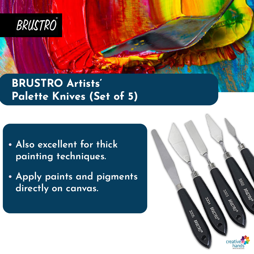 BRUSTRO Artists ’ Palette Knives (Set of 5)