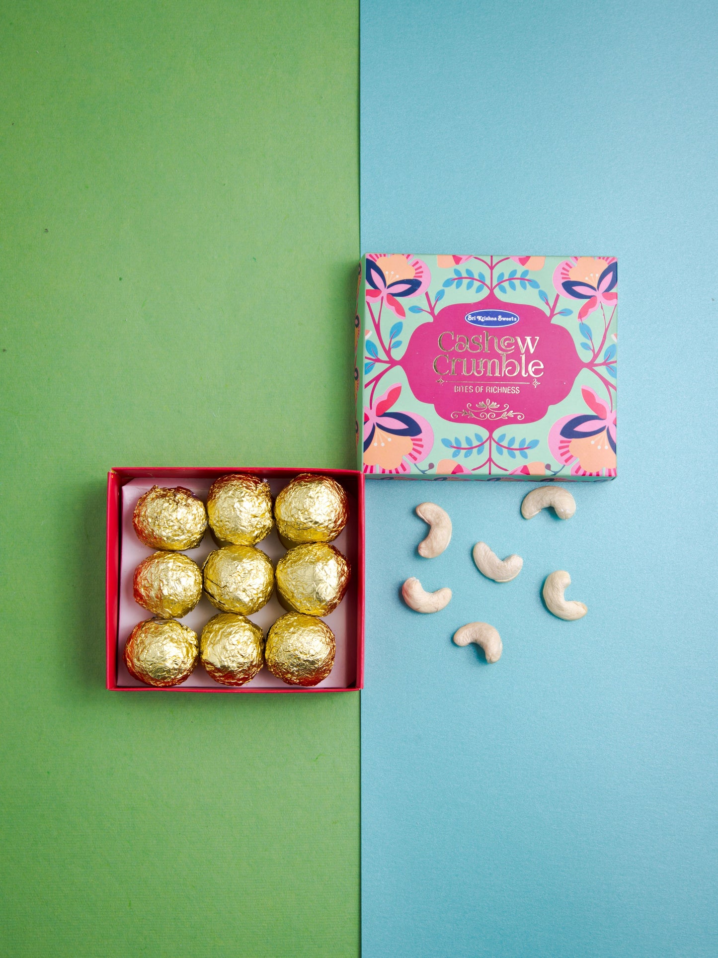 Sri Krishna Sweets Cashew Crumble - 9 pc